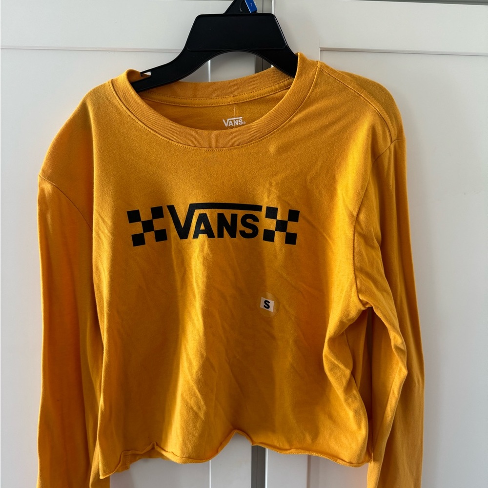 NWT Vans Cropped long sleeve top